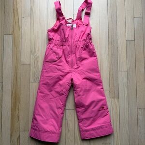 Obermeyer Bright Pink Kids Ski Bib